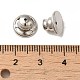 Rack Plating Brass Ear Nuts KK-G480-06P-3