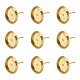 Impostazioni di orecchini a bottone in ottone kissitty KK-KS0001-05-2