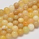 Natural Yellow Opal Round Bead Strands G-M304-10-8mm-1