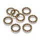 Tibetan Style Alloy Linking Rings X-TIBE-S050-AB-FF-1