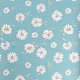 Daisy Flower Printed PVC Leather Fabric Sheets DIY-WH0158-61B-08-2