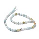 Brins de perles d'amazonite de fleurs naturelles G-D608-4mm-2