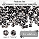 Brins de perles d'obsidienne flocon de neige synthétique nbeads G-NB0003-64-2