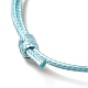 Création de bracelets en corde de polyester ciré coréen AJEW-JB00011-12-2