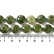 Brins de perles de jade vert chinois naturel G-NH0004-041-5