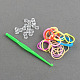 Les jouets les plus vendus de l'enfant DIY coloré kit de bandes de métiers à tisser en caoutchouc avec accessoires DIY-R018-02-4