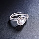 Shegrace anello da dito in argento sterling placcato rodio JR436A-3