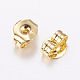 Brass Ear Nuts KK-P130-097G-2