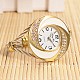 Lady's Golden Tone Stainless Steel watch Bangles WACH-F008-03-2