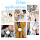 Wadorn 8 pz 4 stili plastica imitazione perla e fiore smalto fibbia anelli set AJEW-WR0001-73-6