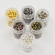 5 boîte de fer d'écartement perles rondes IFIN-X0001-02-B-1