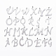 304 pendentifs alphabet en acier inoxydable STAS-F129-P-1