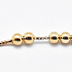 Messing Perlenkette Halskette machen X-NJEW-F151-01G-4