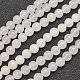 Rotondi naturali giada bianca fili di perle G-P070-01-8mm-2