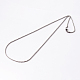 304ステンレススチール製ロープチェーンネックレス  カニカン付き  ステンレス鋼色  20.3インチ（51.6cm） STAS-O056-D-10-2
