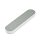 Plástico plata rectángulo palo pulido X-AJEW-N022-02-1