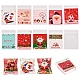 Pandahall 200Pcs 10 Colors Christmas Theme Plastic Bakeware Bag OPP-TA0001-04-1