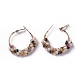 (vendita in fabbrica di feste di gioielli) orecchini a cerchio con perle di perle EJEW-L218-11E-2
