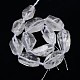 Natürliche Edelstein-Quarzkristall-Perlenstränge G-L159-09-3