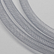 Plastic Net Thread Cord, Light Grey, 4mm, 50Yards/Bundle(150 Feet/Bundle)