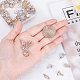 PH PandaHall 70 pcs 2 Colors 7 Shapes Cubic Zirconia Alloy Heart/Flower/Horse Eye/Satr/Triangle Shape Charms Sets for Earring Bracelet Necklace Jewelry Making ZIRC-PH0002-06-3
