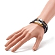 Prier et aimer ensemble de bracelet extensible en perles acryliques pour cadeau BJEW-JB06679-3