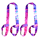 Gorgecraft 2 шт. 61-дюймовый ремешок для коврика для йоги многоцелевые регулируемые ремни для переноски коврика для йоги слинг-лента подходит для переноски всех ковриков для йоги (красочные) AJEW-GF0003-47-1
