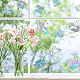 レインボープリズムパスター  窓のステッカーの装飾  正方形  カラフル  10x10cm  15x15cm  10個/セット DIY-WH0203-74-7