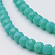 Faceted Solid Color Glass Rondelle Bead Strands GLAA-Q044-4mm-20-3