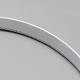 単純なプラスチックヘアバンドのパーツ  歯抜け  布で覆わ  ミックスカラー  120mm  9.5mm X-OHAR-Q275-04-5