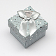 Cuadrado con cartón corazón cajas de joyas CBOX-Q034-10-3