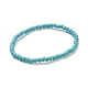 Synthetic Turquoise Beaded Stretch Bracelets BJEW-A117-A-18-3