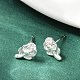 925 Orecchini in argento&nbsp;EJEW-V019-03S-3