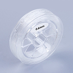 Corda di cristallo elastica giapponese rotonda, filo per perline elastico, per realizzare bracciali elastici, chiaro, 0.6mm, circa 16.4 iarde (15 m)/rotolo