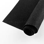 Feutre à l'aiguille de broderie de tissu non tissé pour l'artisanat de bricolage, carrée, noir, 298~300x298~300x1mm, environ 50 pcs / sachet 