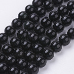 Naturale perle di ossidiana fili, tondo, grado aa, nero e colorato, 10mm