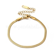 Placage ionique (ip) 304 bracelet chaîne à chevrons en acier inoxydable pour hommes femmes BJEW-E058-01B-G