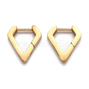 Серьги-кольца Huggie Hoop из нержавеющей стали 304 STAS-H156-17A-G