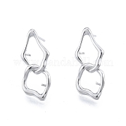 Accessoires de clous d'oreilles en laiton KK-G432-25P