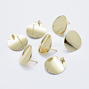 Brass Stud Earring Findings KK-G331-20G-NF