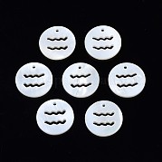 Подвески из натуральных пресноводных ракушек SHEL-N027-10E