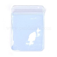 Plastic Zip Lock Bags, Resealable Small Jewelry Storage Bags Self Seal  Bags, Top Seal, Rectangle, White, 5x4cm, Unilateral Thickness: 3.9  Mil(0.1mm)