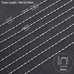 DIY-Sets zur Herstellung von Halsketten aus Edelstahl 304&nbsp;DIY-UN0001-98P