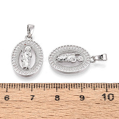 Religion laiton micro pave cubique zircone pendentifs&nbsp;KK-T073-49P