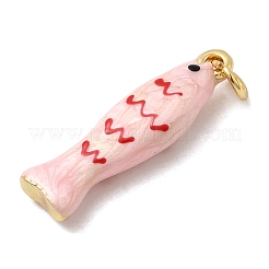 Pendentifs d'émail en laiton &nbsp;KK-H092-08G-01