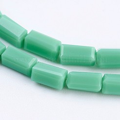 Opaken Glasperlen Stränge&nbsp;EGLA-F123-3x6mm-NC21