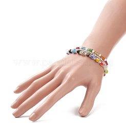 Set di braccialetti con perline di semi di vetro&nbsp;BJEW-JB09074