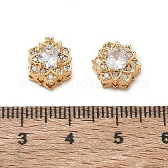 Perline zirconi micro pave  in ottone&nbsp;CU-CBA3F77-03G-02
