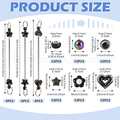 Kits de fabricación de llavero diy&nbsp;DIY-TA0014-18A