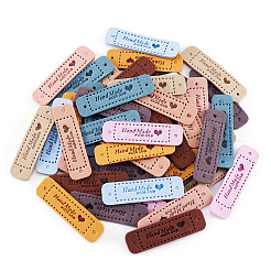 Mikrofaser-Lederetiketten&nbsp;DIY-TA0003-14